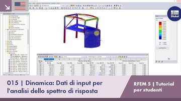 [EN] RFEM 5 Tutorial per studenti | 015 Dinamica: Analisi con spettro di risposta | Dati di input