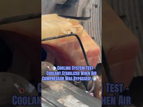 🌡️💨 Cooling System Test – Coolant Stabilized When Air Compressor Was Bypassed! 💨🌡️