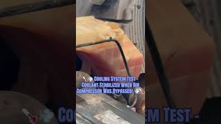 🌡️💨 Cooling System Test – Coolant Stabilized When Air Compressor Was Bypassed! 💨🌡️