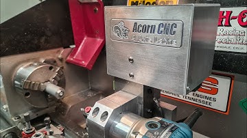 DIY Acorn CNC 4 Axis Lathe - First Test Run