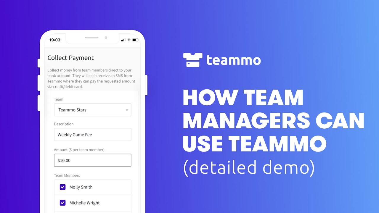 How Team Managers can use Teammo | Detailed walk-through