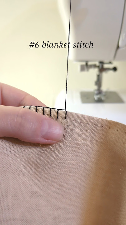 10 stitches you need to know #6 how to sew a blanket stitch #sewing #handstitch #blanketstitch