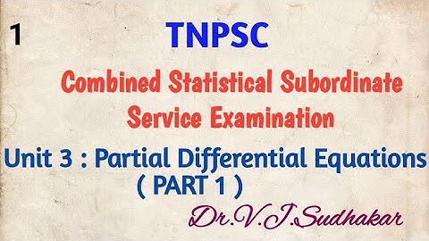 TNPSC Combined Statistical Subordinate Examination