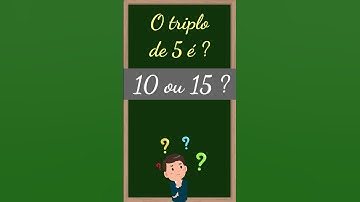 Você sabe DOBRO e TRIPLO de um número? #shortsyoutube #viral