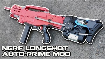 The Flywheel KILLER! NERF LONGSHOT Auto-prime Mod Install & Review | Walcom S7