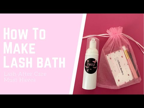 How to Make Lash Bath|| lash after care kit