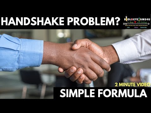 Handshake Problem Simple Formula 2 minute video