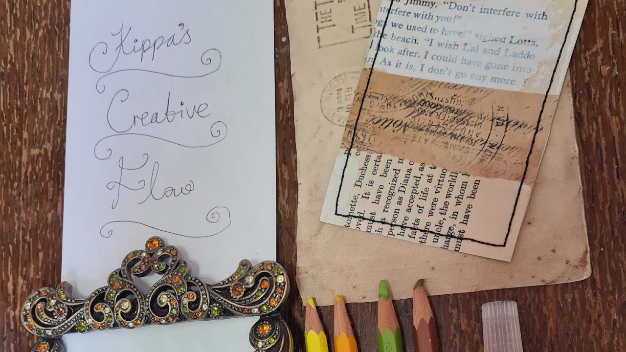 A mixed collage sign for the craft room 