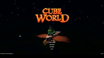 Cube World Character Title Screen
