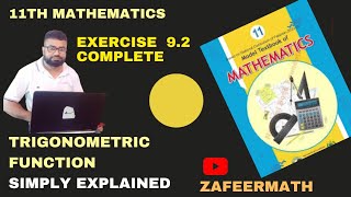 Exercise 9.2 Class 11 Maths National book foundation | Trigonometric Functions | Graphs