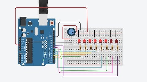How To Make LED Chaser With Arduino || Tinkercad