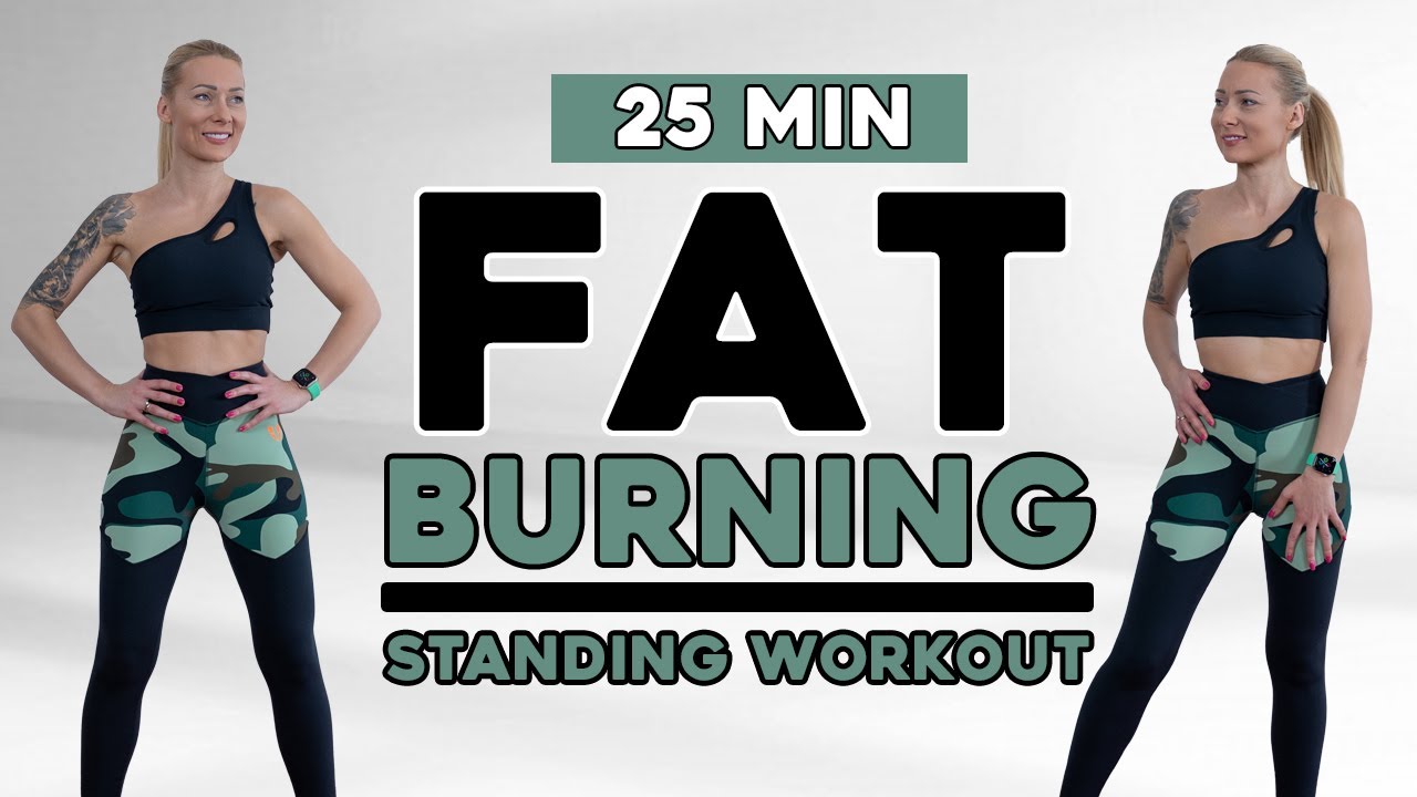 🔥 25 Min Home Workout🔥 Standing Full Body Fat Burn Workout | No Jumping