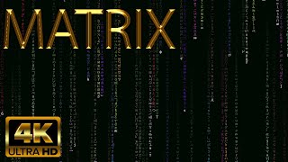 Matrix Code 4K - Random Colors - Silent