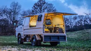 台風並みの強風の中で、新たなデリカトラックで車中泊| EcoFlow DELTA3 Classic ポータブル電源 三菱 デリカ