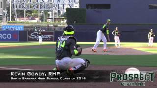 Kevin Gowdy Prospect Video, RHP, Santa Barbara High School Class of 2016