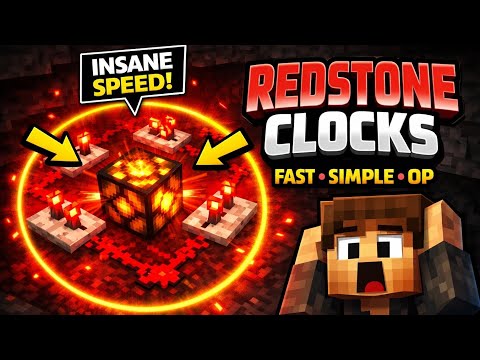The 'FASTEST' redstone clocks for your farms in the DonutSmp