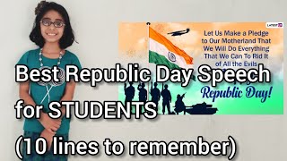 Republic Day Speech Video in English for Students (10 Important Lines)|| BEST speech for competition screenshot 3