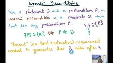 Compiler Design Module 187 : Predicate Transformers
