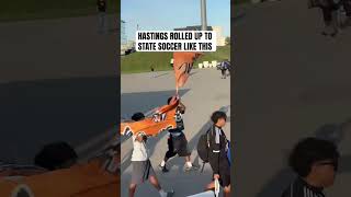 Hastings pulled up to the Nebraska state semifinals like this 👀 #nebpreps | #nebraska