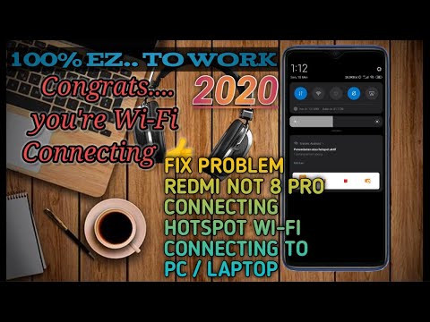 fix tethering hotspot redmi note 8 pro, problem solved connecting PC / Laptop