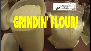 Grinding Our Flour From White Wheat Berries! Grinding Our Flour From White Wheat Berries!