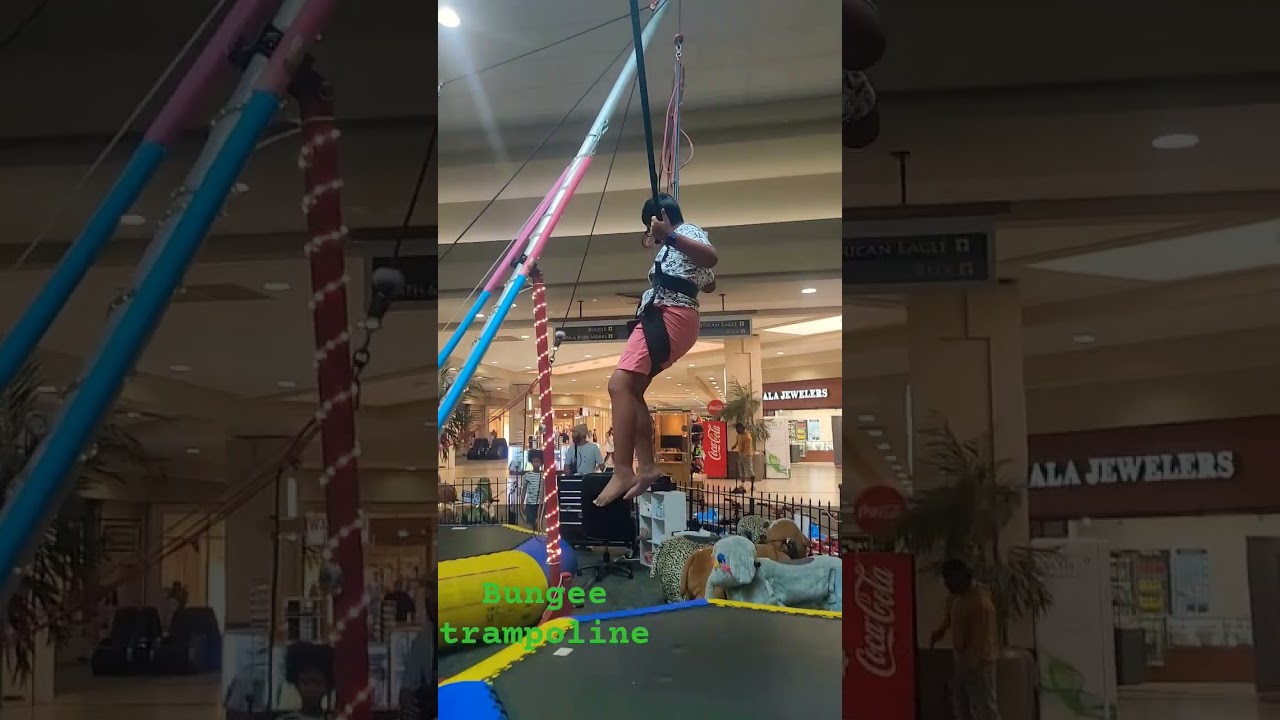 Bungee Jumping on a Trampoline at Paddock Mall