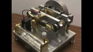MK2 Version Glass cylinder 4-stroke opposed piston engine.wmv