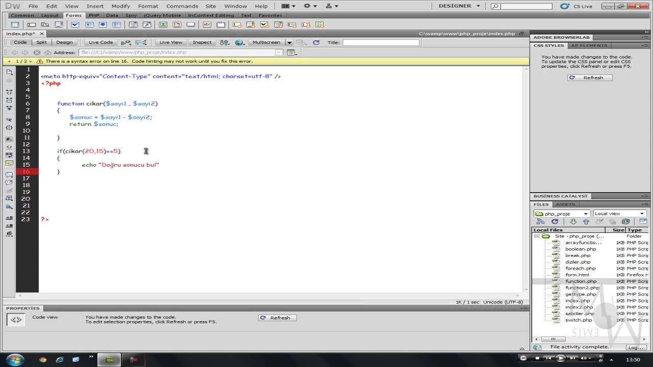 PHP Return Deyimi Kullanımı - Mursel MEMİŞ - YouTube