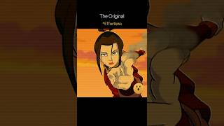 Princess Azula Fire Nation Lightning Bend, Nickelodeon vs Netflix, Avatar the last airbender #shorts
