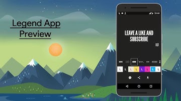 Legend- Animate Your Text