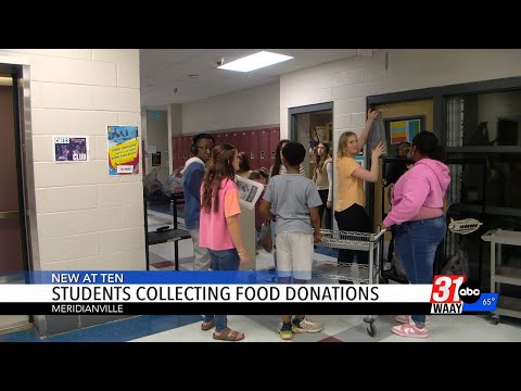 Meridianville Middle School NJHS hosts food drive in honor of late student