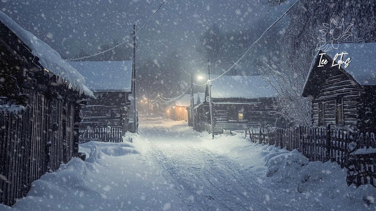 Fierce Winter Blizzard & Roaring Snow┇Perfect Ambience for Deep Relaxation