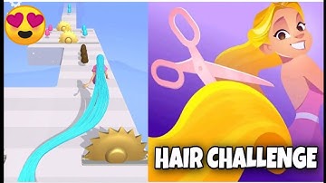 Hair Challenge Gameplay -All Level 1-5 Walkthrough (Android iOS)