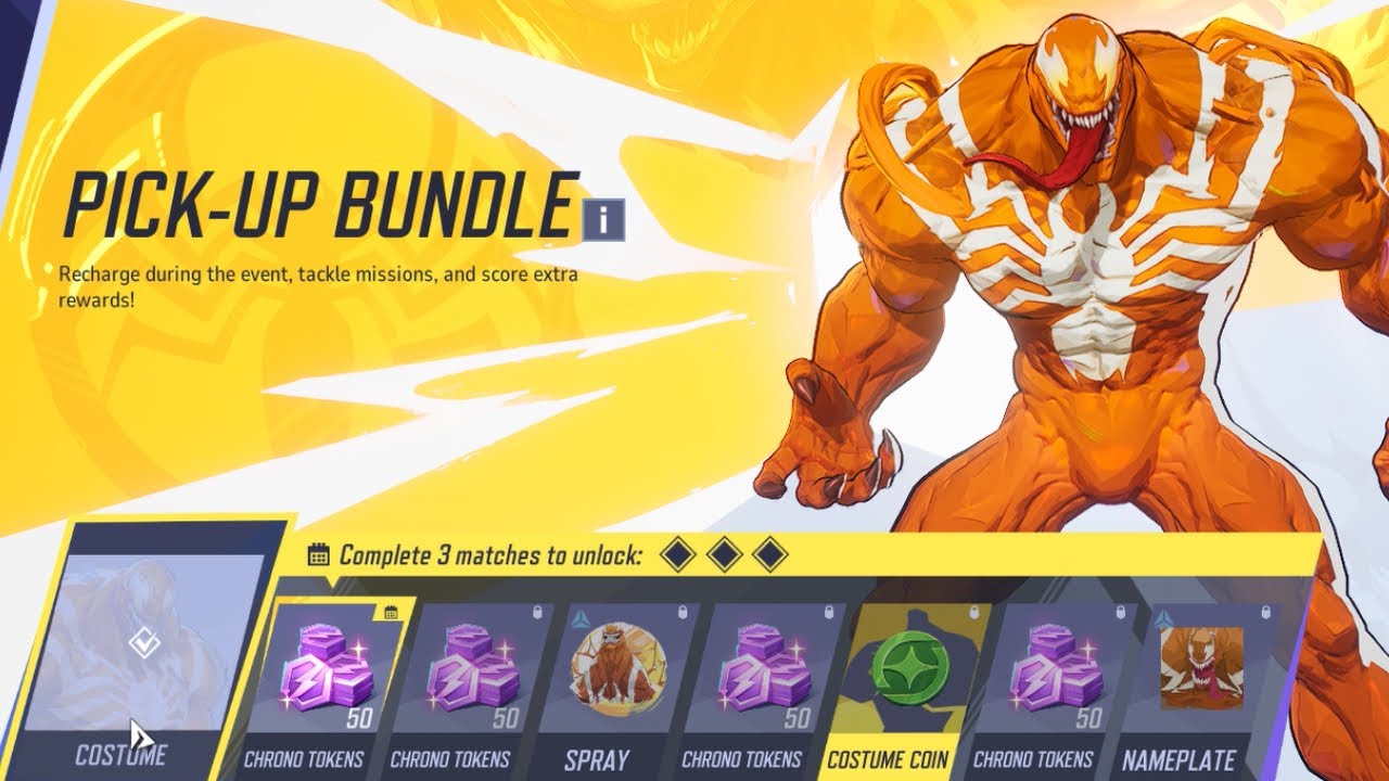 Marvel Rivals *NEW* Hyper Orange Venom Bundle + Costume Coins - YouTube