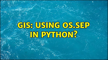 GIS: Using os.sep in Python? (2 Solutions!!)