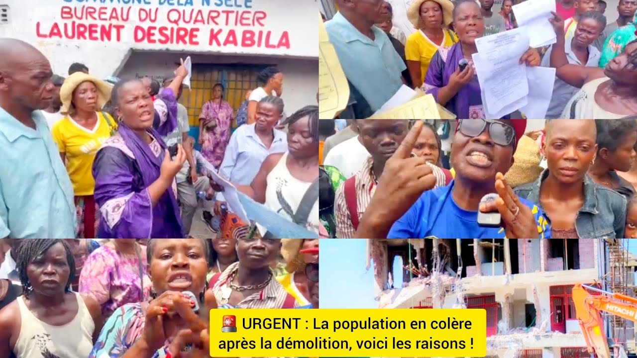 🚨Urgent : la population en colère après la démolition, voici les raisons !