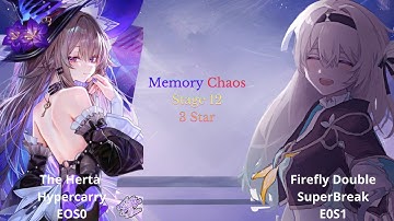 Memory Of Chaos Stage 12 |Firefly SuperBreak E0S1 & The Herta Hypercarry E0S1|Honkai Star Rail