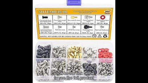 Sutemribor 300PCS Personal Computer Screw Standoffs Set Kit for Hard Drive Computer Case Motherboard