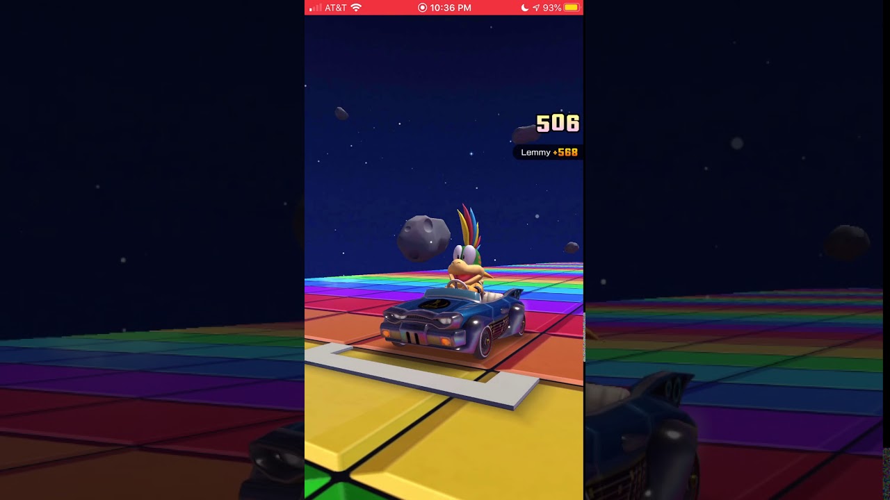 Snes Rainbow Road Mario Kart Tour