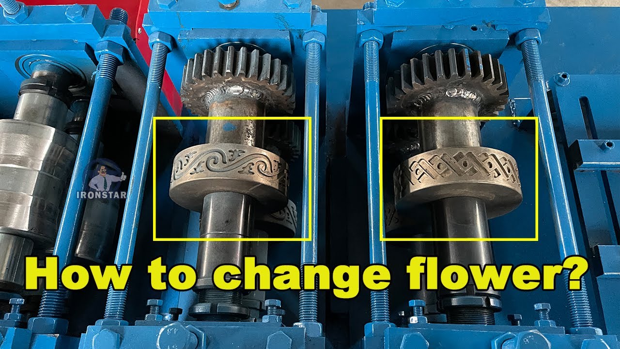 How to produce several flowers in one shutter door roll forming machine?