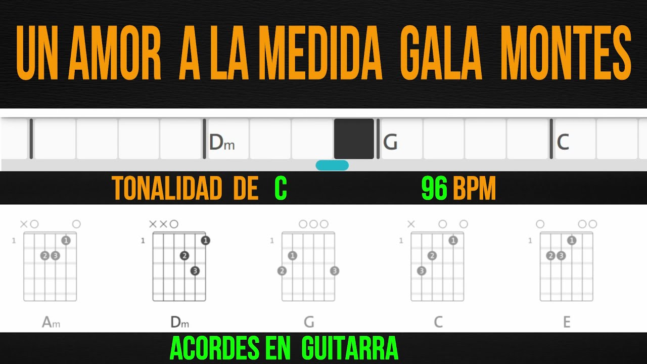 acordes en guitarra un amor a la medida - YouTube