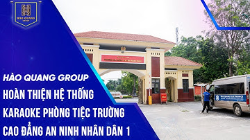Dự án âm thanh phòng tiệc trường Cao Đẳng An Ninh Nhân Dân - Sóc Sơn, Hà Nội