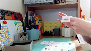 ASMR Making Phonics Flashcards for my Class, Teacher desk, School ambience. screenshot 4