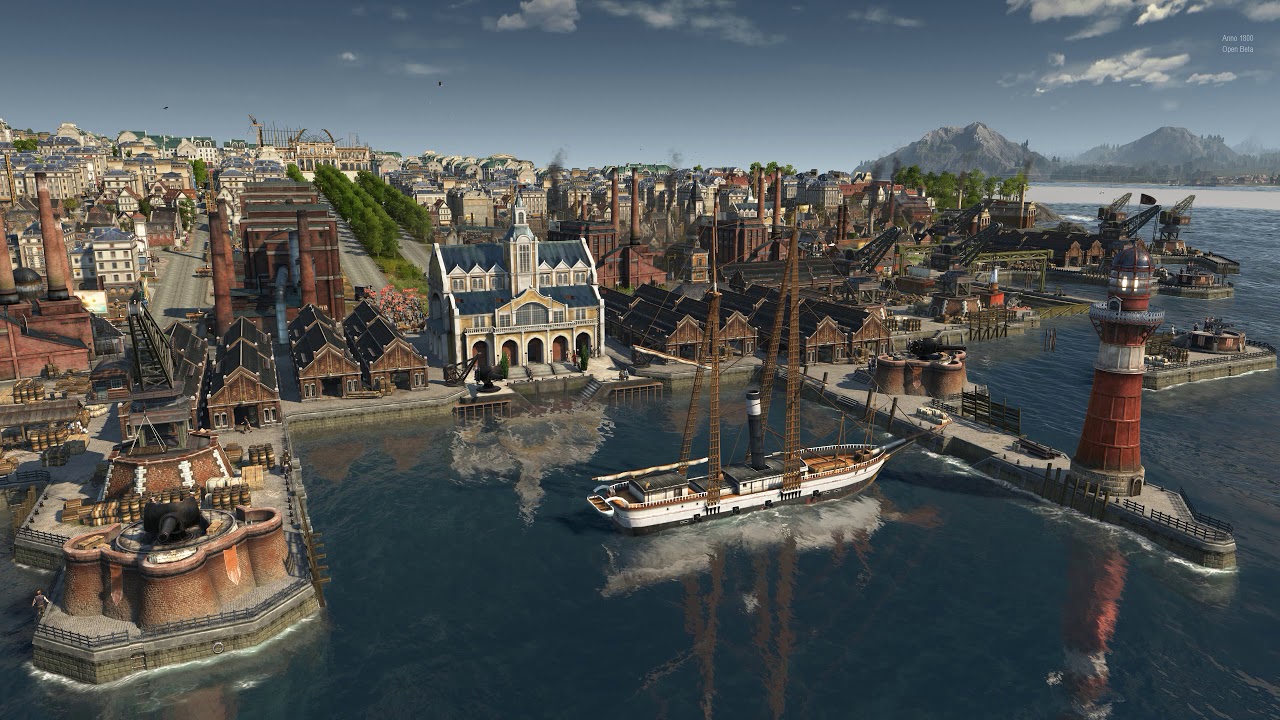 Os 10 Melhores jogos de estratégia para PS5 Ville de Bright Sands - Anno 1800 - YouTube