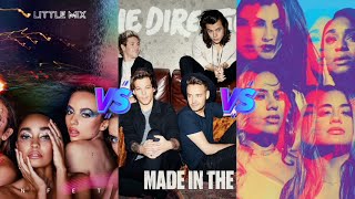 Confetti (Little Mix) vs Made In The A.M.(One Direction) vs Fifth Harmony(FH) - Final Album Battle