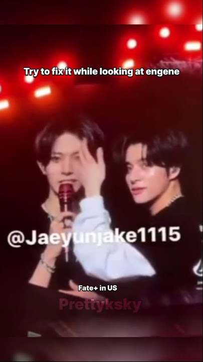 Just Jake fixing Heeseung hair over the years #enhypen #jake #heeseung #engene #prettyksky