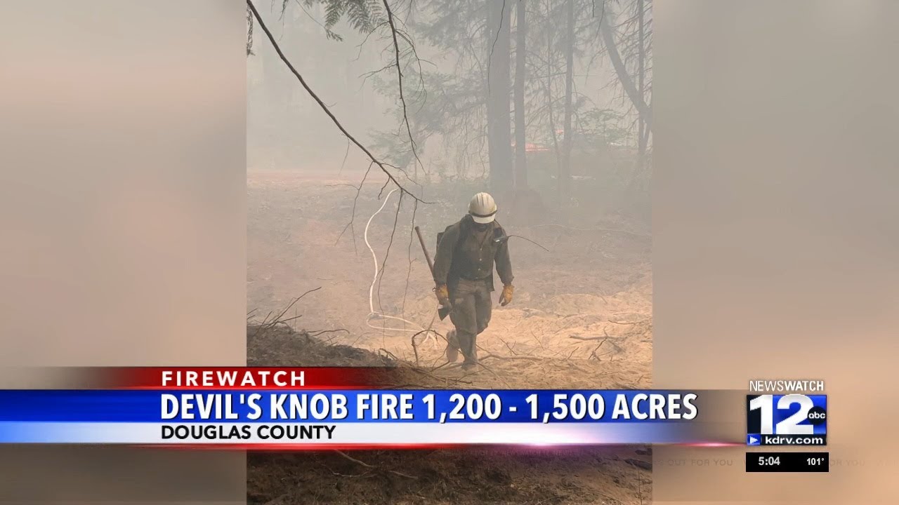 Devil's Knob Fire burning in Douglas County - YouTube