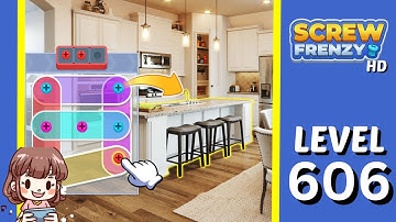 Screw Frenzy Level 606 Solution Walkthrough