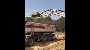 #shorts l EXCAVATOR ROGASA - CAT330 LOADING TRUCKS I #construction #farming #ytshorts #viral #top