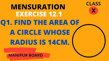MENSURATION || CLASS X MATH EX.12.1 Q.1 || MANIPUR BOARD || GPS MANIPUR